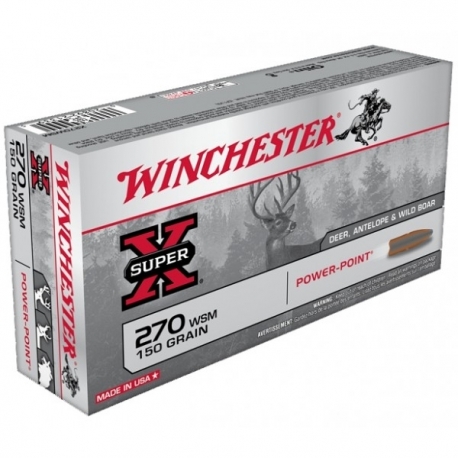 Winchester 270 WSM power max bonded 130gr