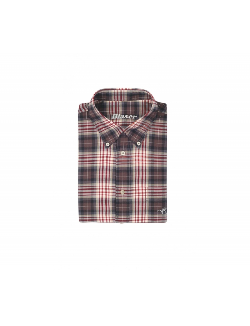 CHEMISE BLASER TWILL CLASSIC BORDEAUX/ANTHRACITE