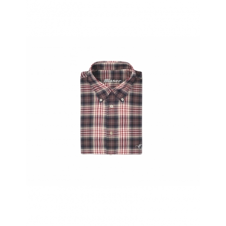 CHEMISE BLASER TWILL CLASSIC BORDEAUX/ANTHRACITE