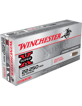 Munitions Winchester 22-250 55g psp