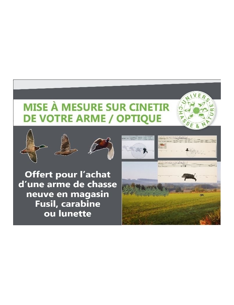 Mise à mesure de vôtre arme sur cinetir