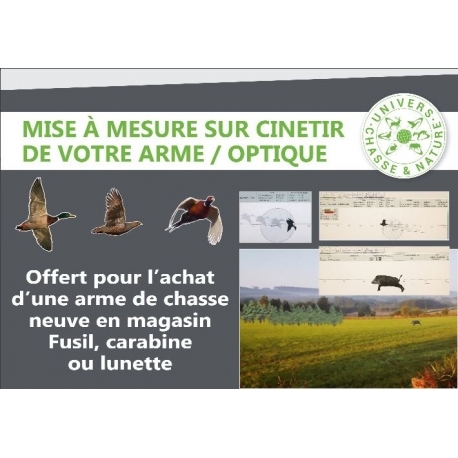 Mise à mesure de vôtre arme sur cinetir