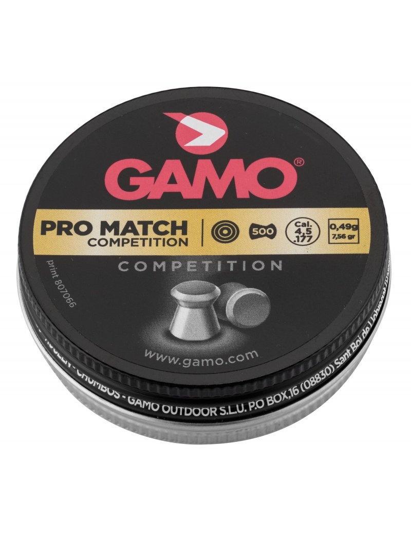 Plombs Gamo pro match competition 4,5 mm